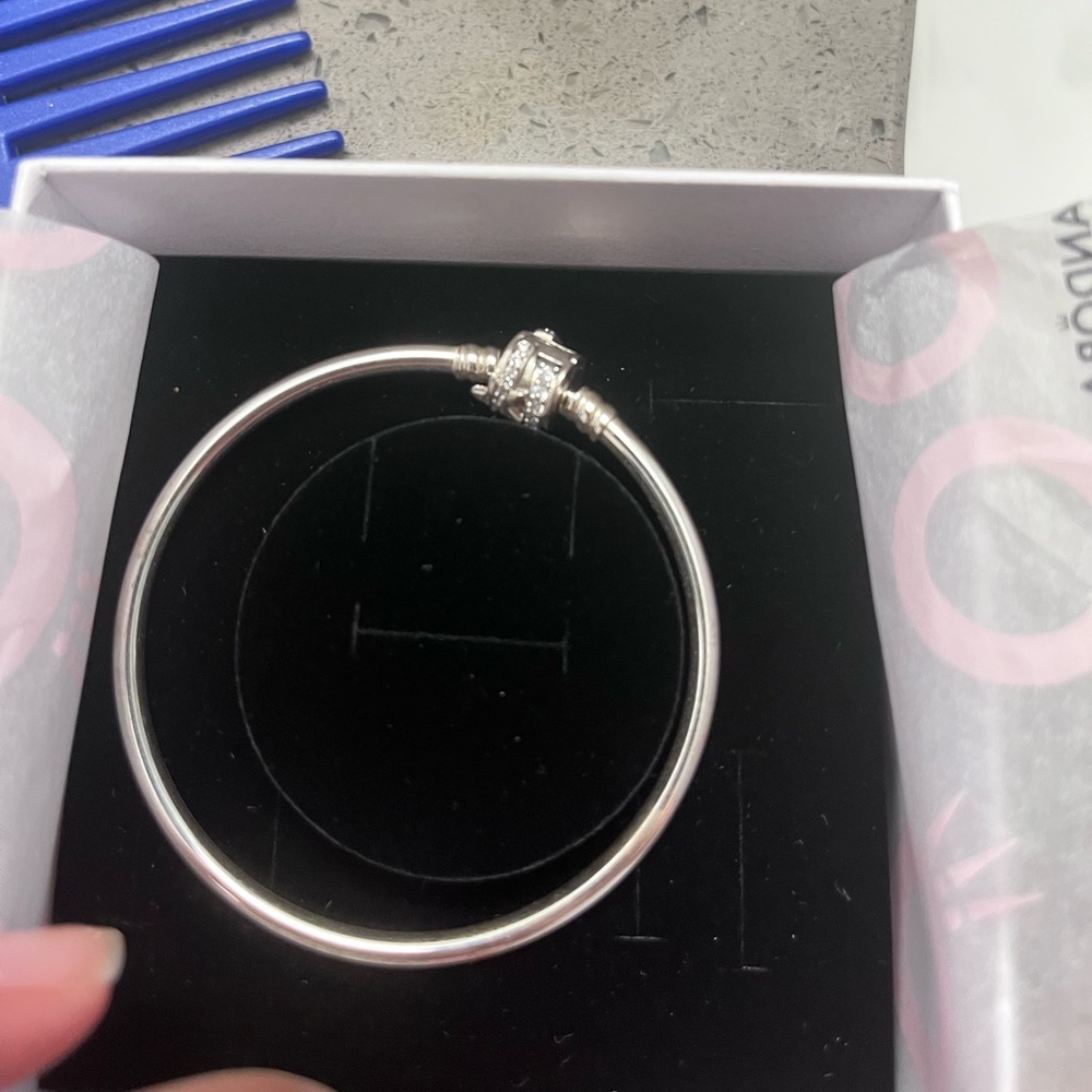 Pandora Silver Bracelet with Crystal Accents